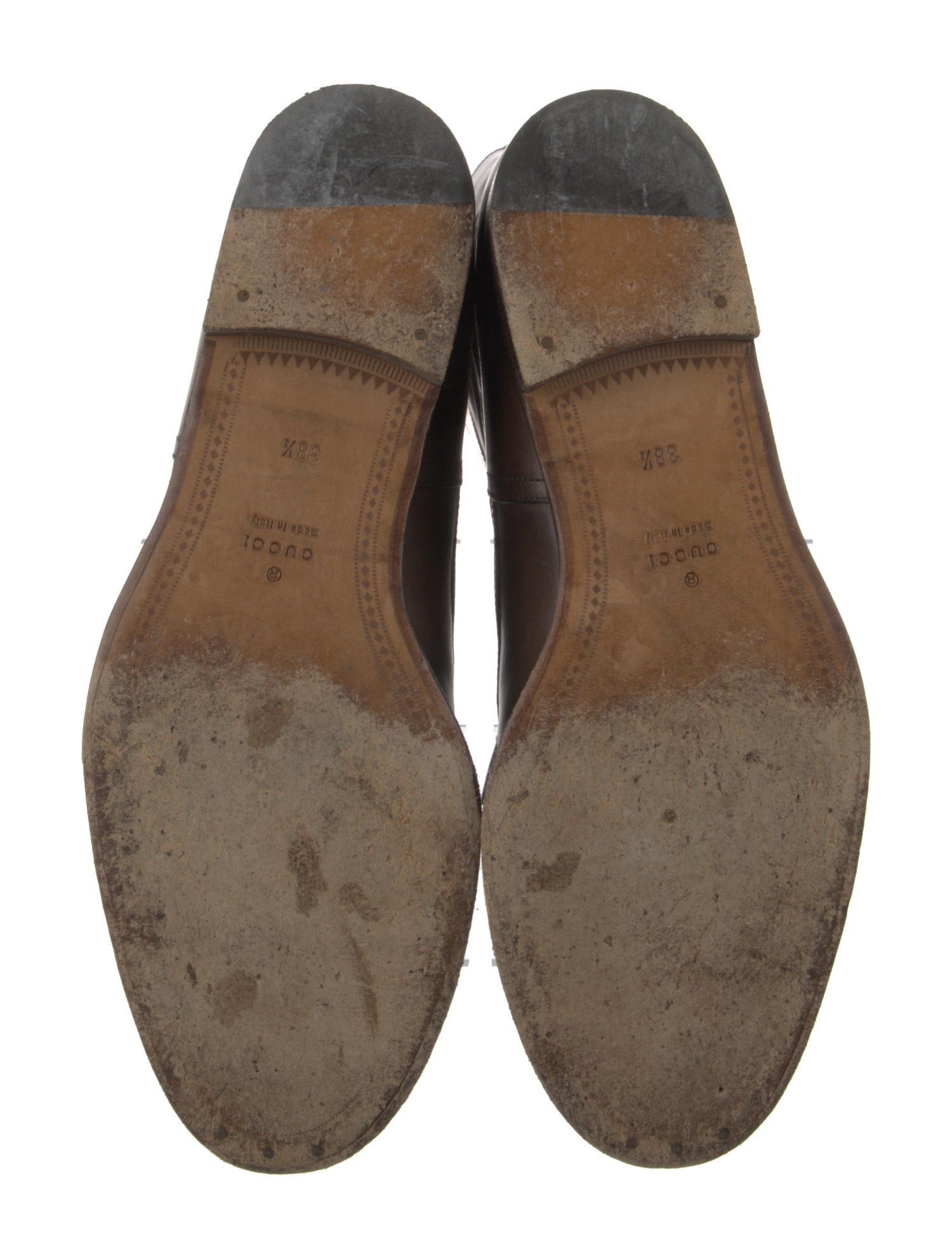 Gucci Web Accent Leather Riding Boots